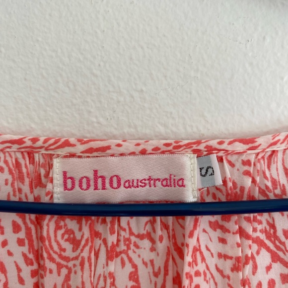 Boho Australia- women’s red summer dress - Picture 3 of 5